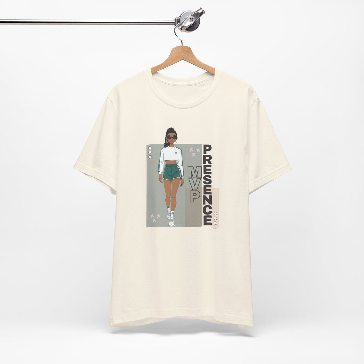 MVP Presence Tee — Sporty Editorial Women's Athletic T‑Shirt