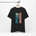 Unapologetic Graphic Tee | Teal Satin Suit Fashion Illustration Shirt