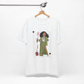 Editorial Poise – Sage Green Fashion Graphic Tee