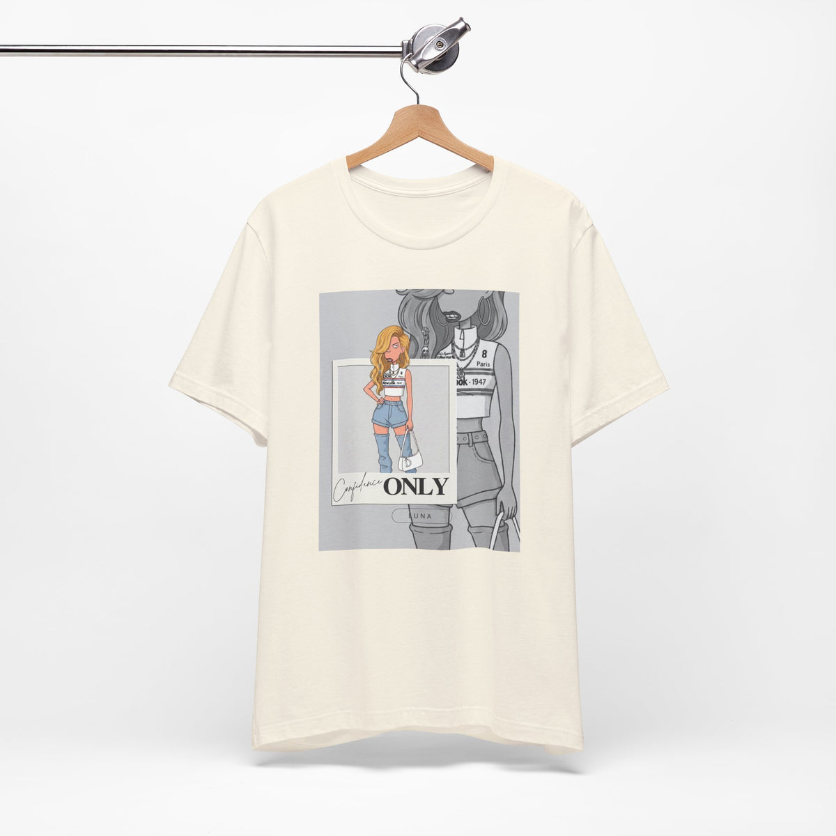 Confidence Only Tee — Street-Luxe Editorial Graphic T-Shirt
