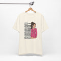 Runway State Graphic Tee | Pink Fashion Illustration Shirt