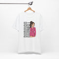 Runway State Graphic Tee | Pink Fashion Illustration Shirt