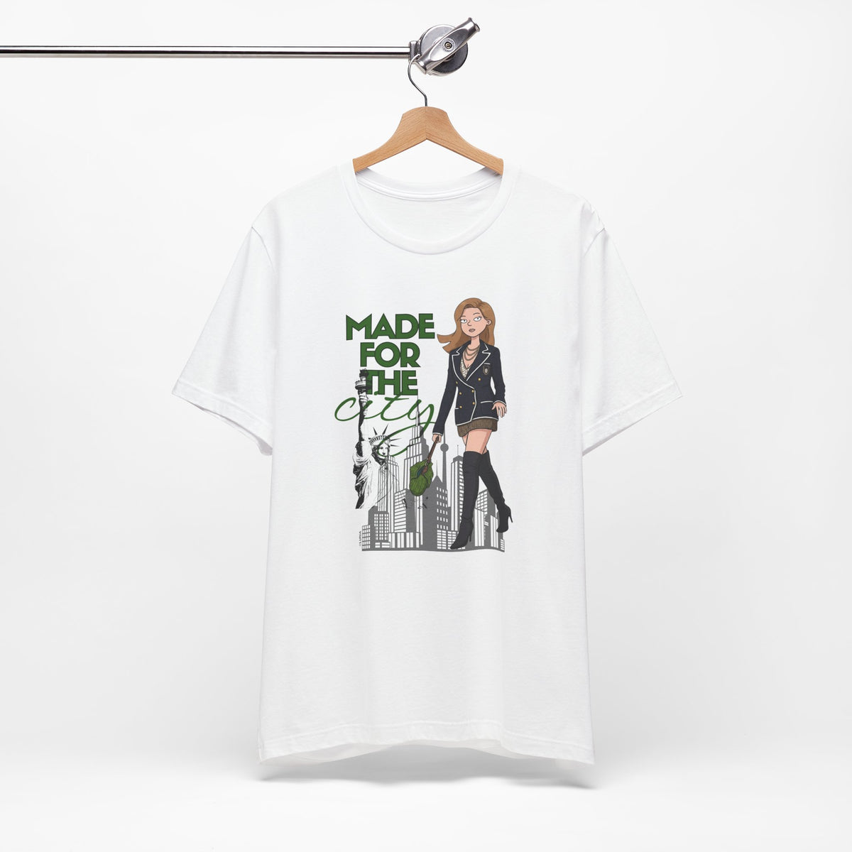 Made For The City Graphic Tee | NYC Editorial Fashion Illustration Shirt