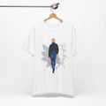 Intentional Graphic Tee | Chic Vinyl Skirt Fashion Illustration Shirt
