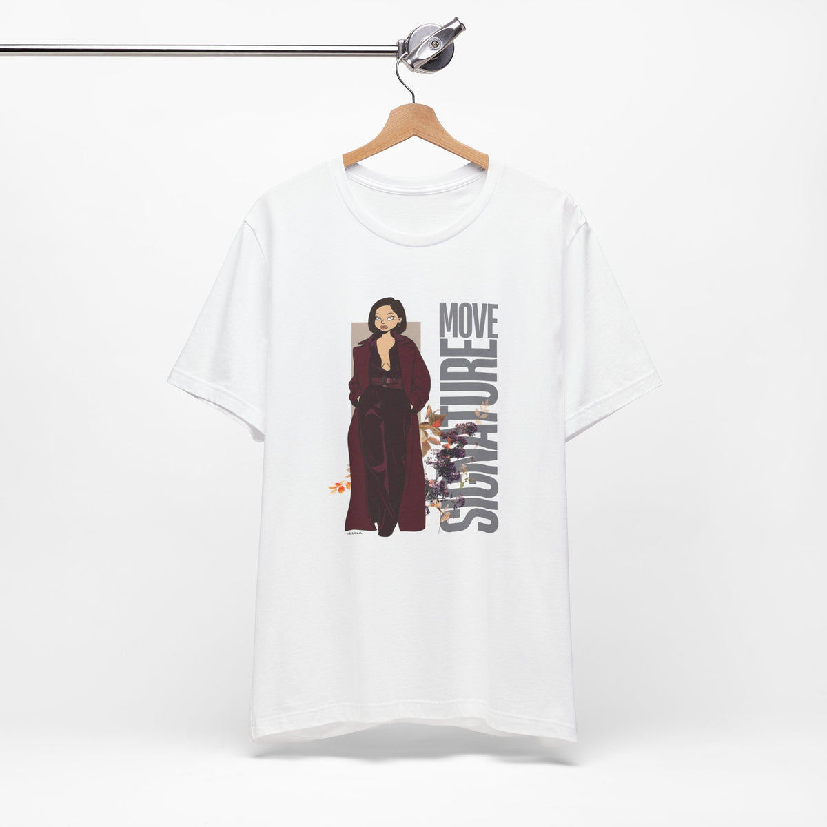 Signature Move Graphic Tee | Burgundy Fashion Graphic Tee