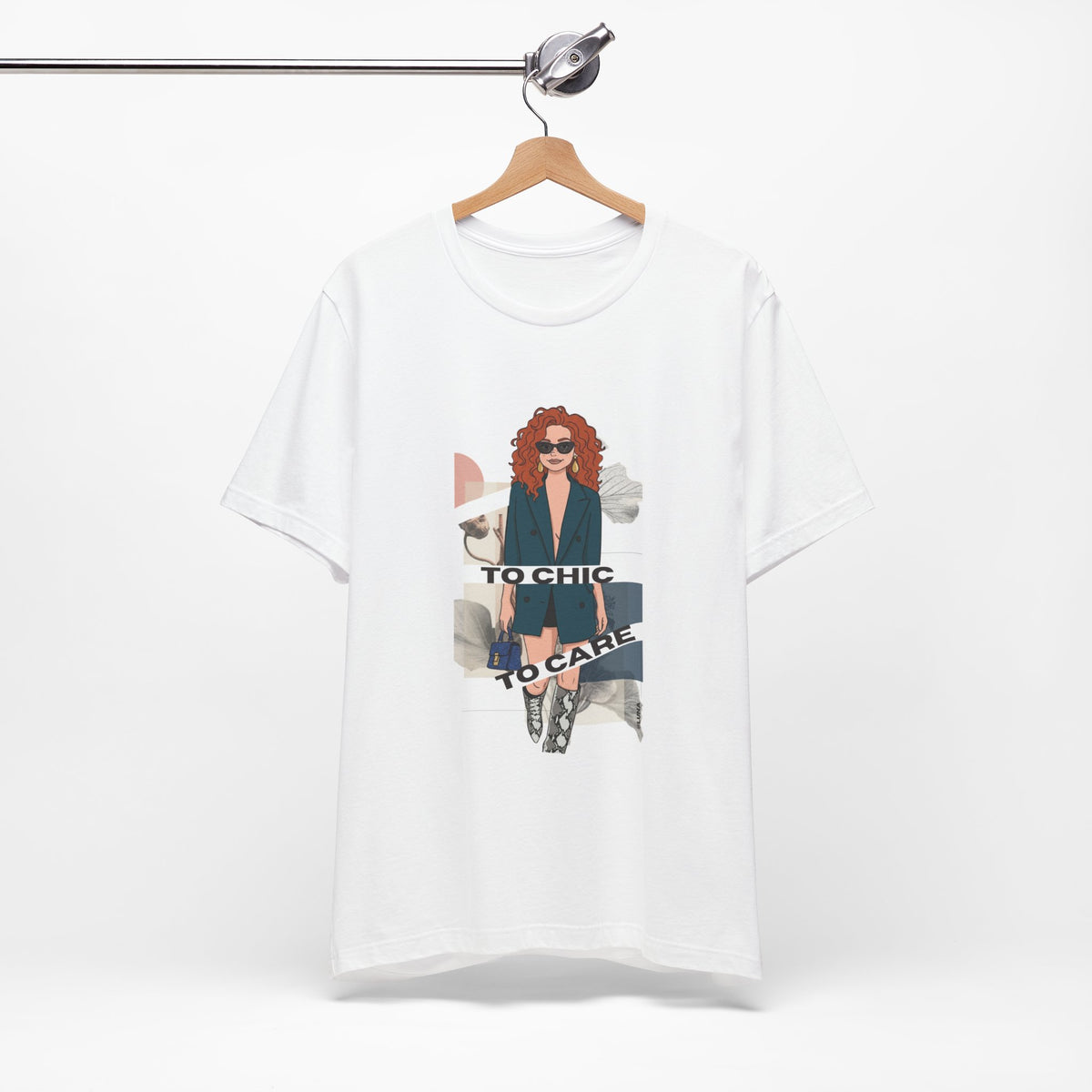 To Chic To Care Graphic Tee | Bold Statement Fashion Shirt