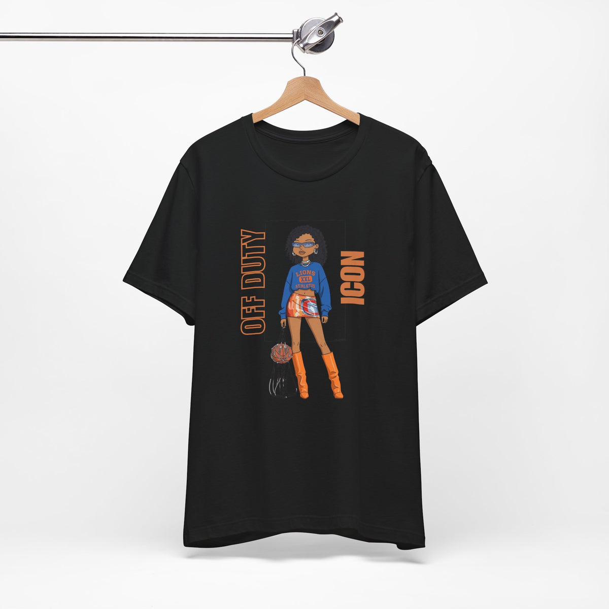 Off Duty Icon Graphic Tee | Sporty Chic Fashion Illustration Shirt