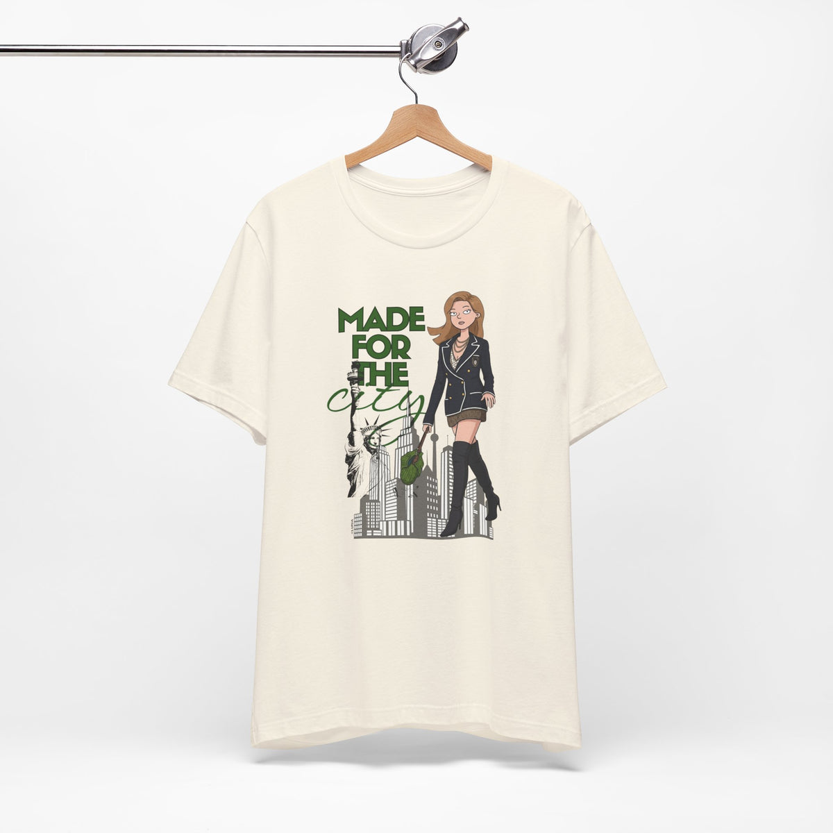 Made For The City Graphic Tee | NYC Editorial Fashion Illustration Shirt