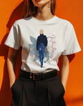Intentional Graphic Tee | Chic Vinyl Skirt Fashion Illustration Shirt