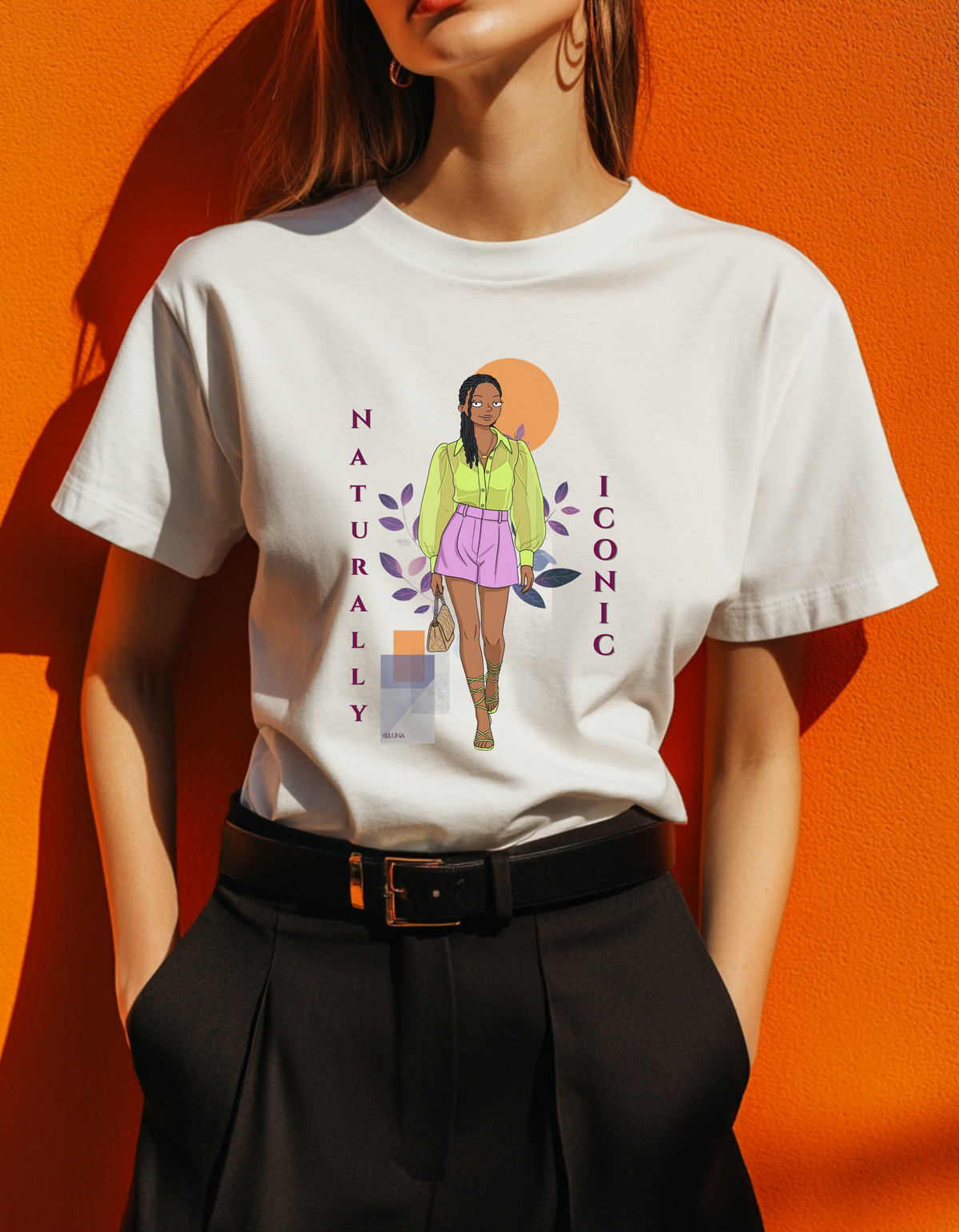 Naturally Iconic Graphic Tee | Statement Fashion Illustration Shirt