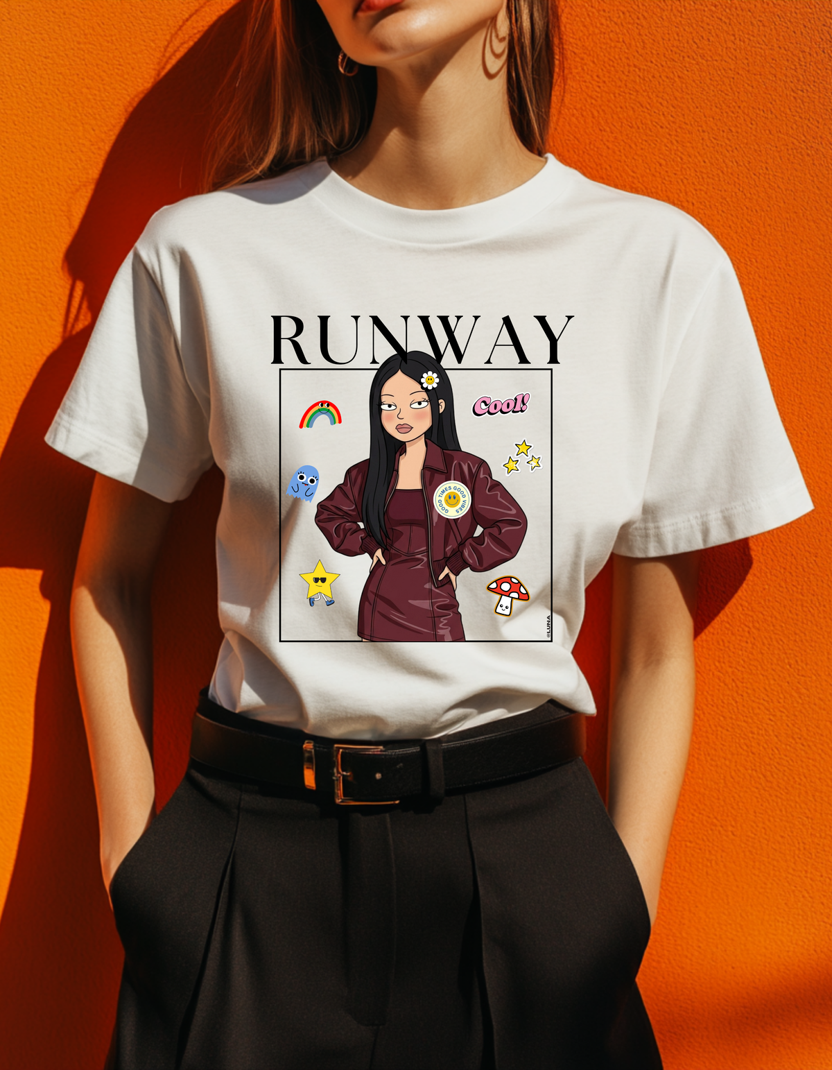 Runway Good Vibes – Retro Aesthetic Graphic Tee
