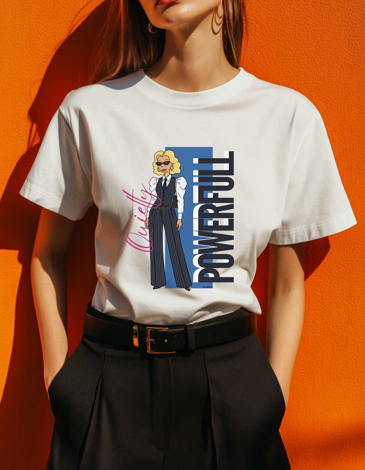 Quietly Powerful Graphic Tee | Fashion Illustration Shirt