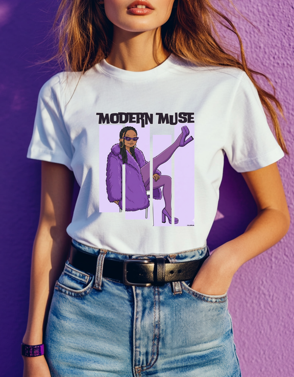 Modern Muse – Purple Street Style Graphic Tee