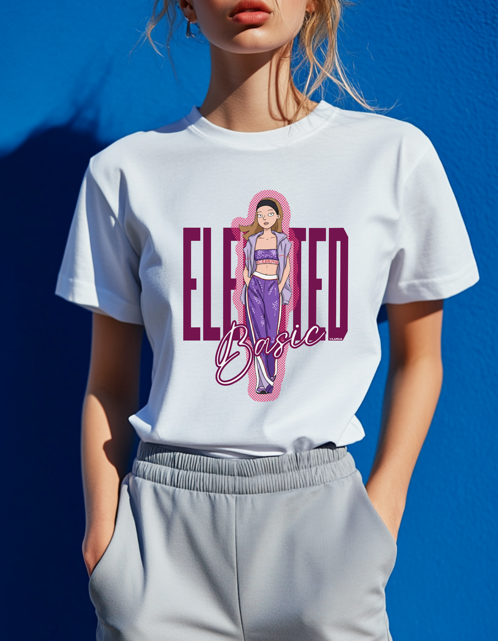 Elevated Basic – Purple Athleisure Graphic Tee
