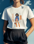 Off Duty Icon Graphic Tee | Sporty Chic Fashion Illustration Shirt