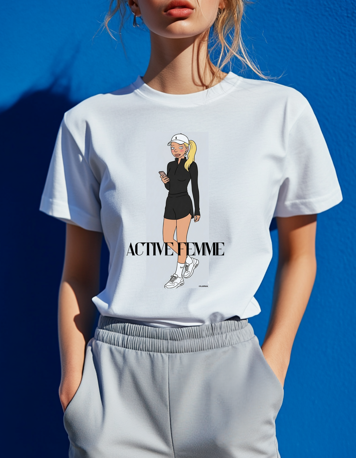 Active Femme Tee — Athletic Graphic T-Shirt