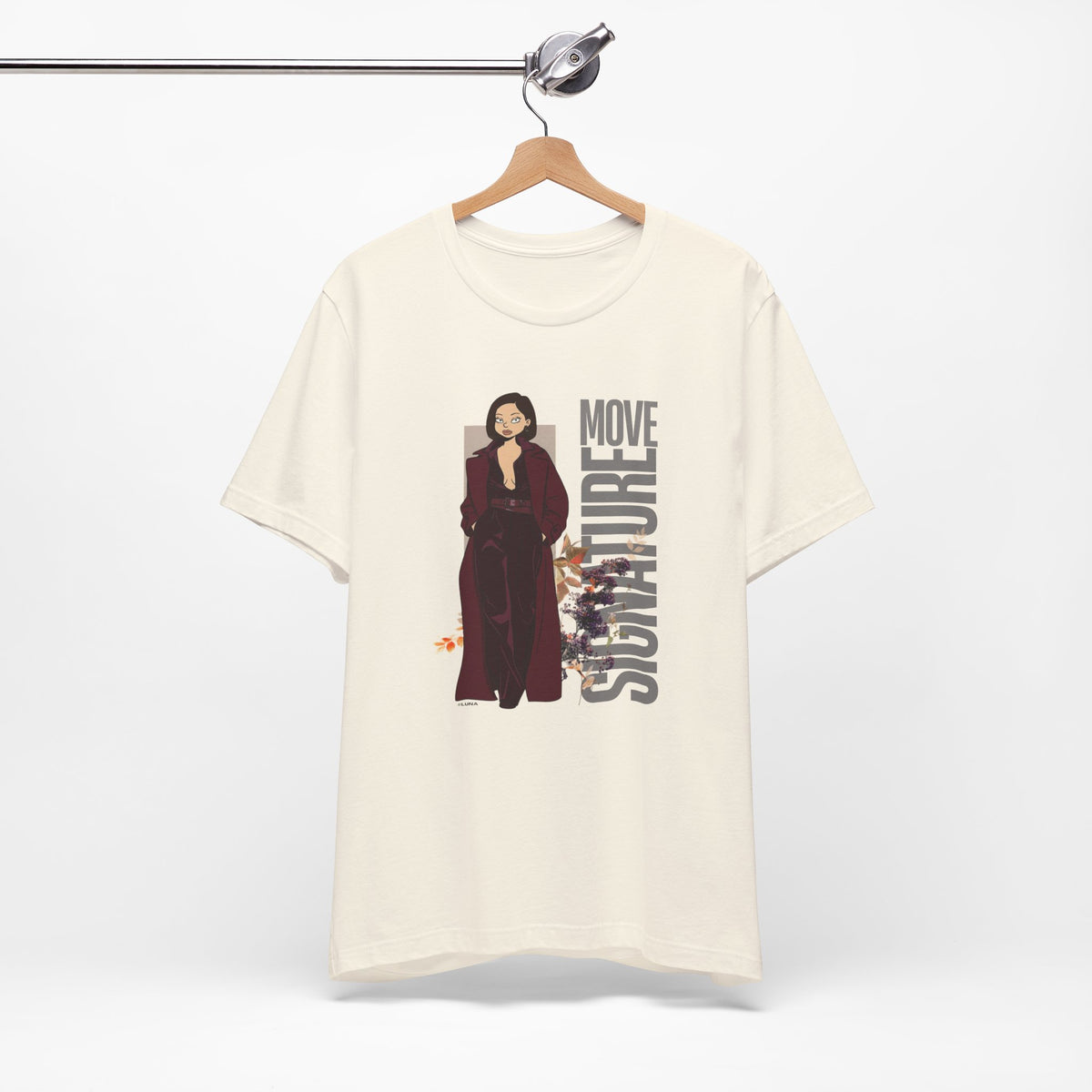 Signature Move Graphic Tee | Burgundy Fashion Graphic Tee