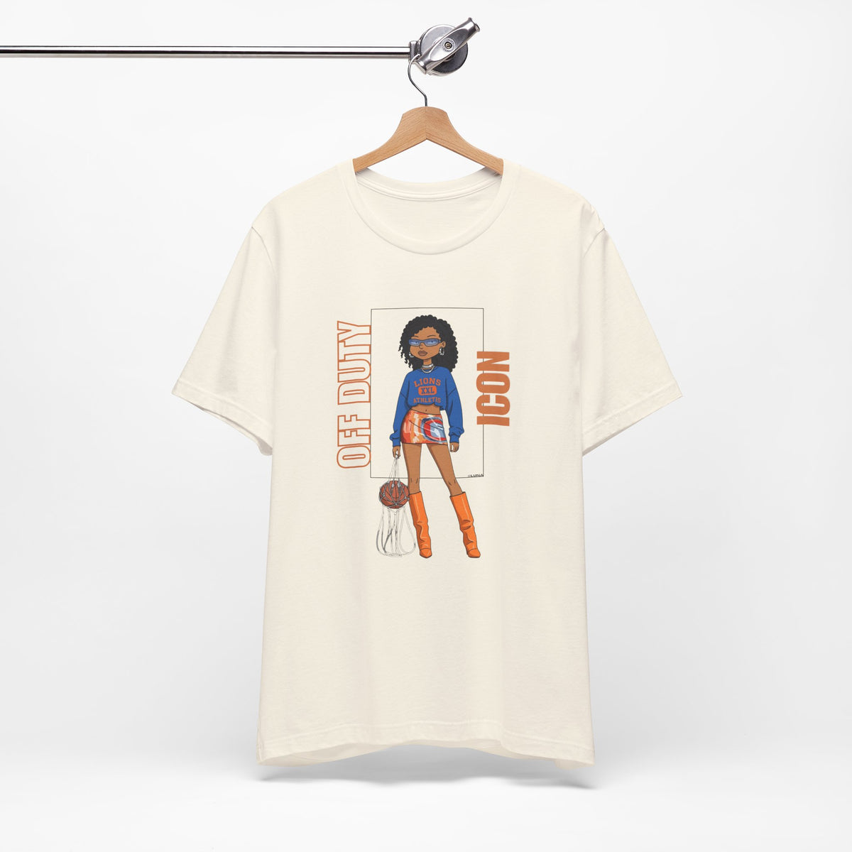 Off Duty Icon Graphic Tee | Sporty Chic Fashion Illustration Shirt