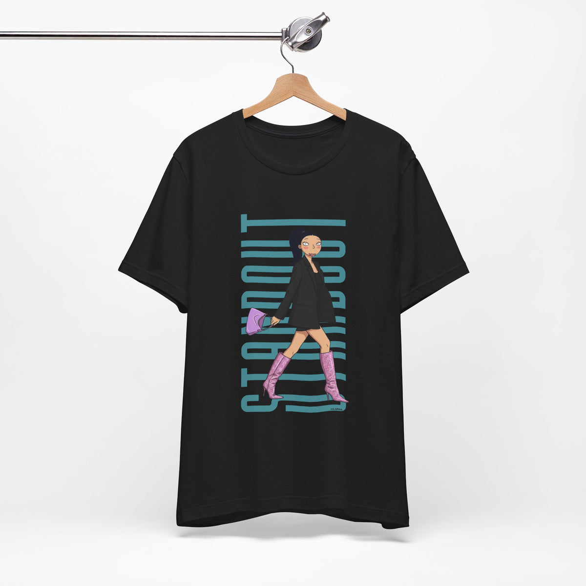 Pink Boots Energy – Standout Fashion Girl Graphic Tee
