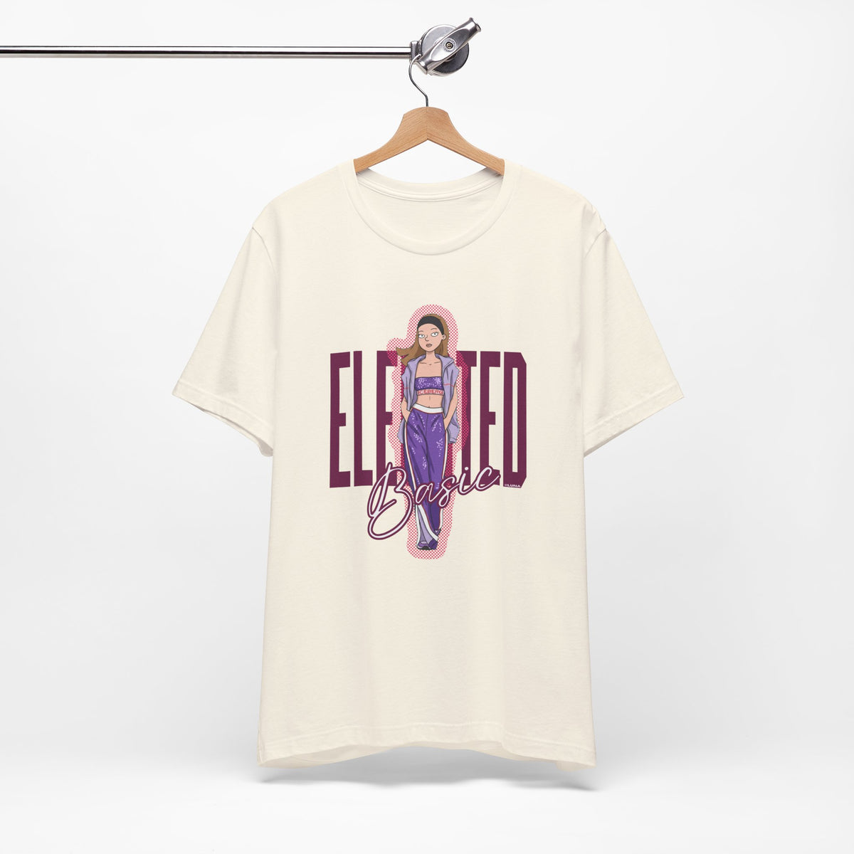 Elevated Basic – Purple Athleisure Graphic Tee