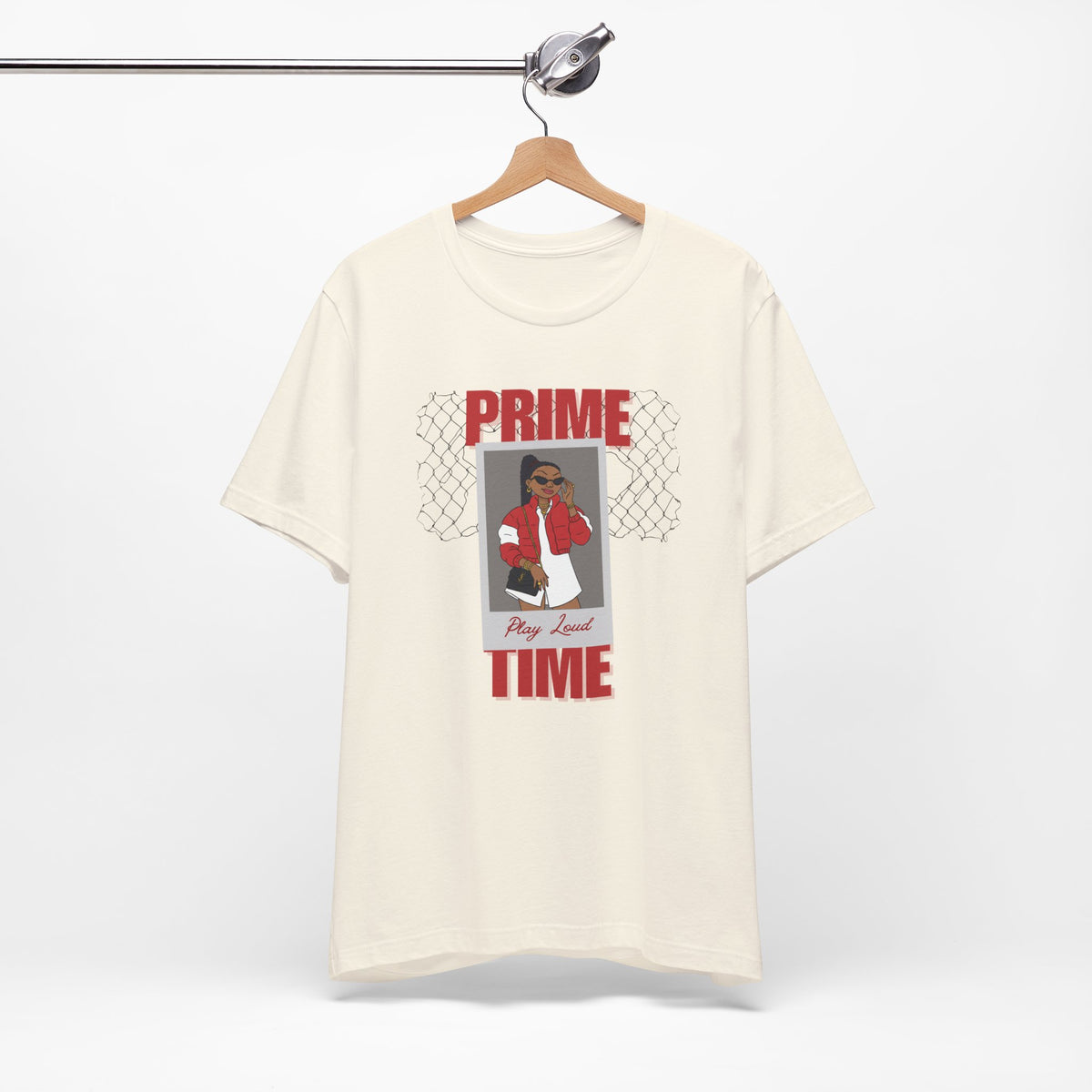 PRIME TIME "Play Loud" Tee — Varsity Streetwear Graphic Shirt