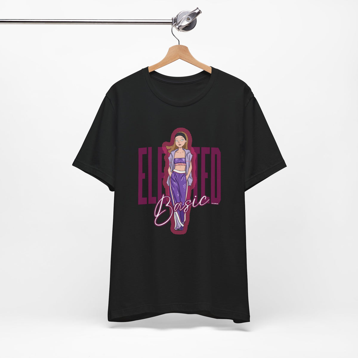 Elevated Basic – Purple Athleisure Graphic Tee