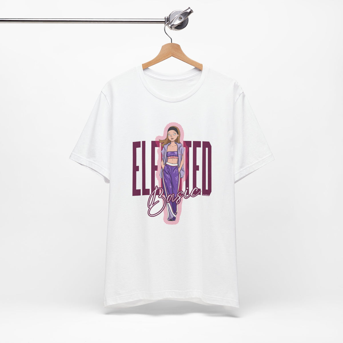 Elevated Basic – Purple Athleisure Graphic Tee