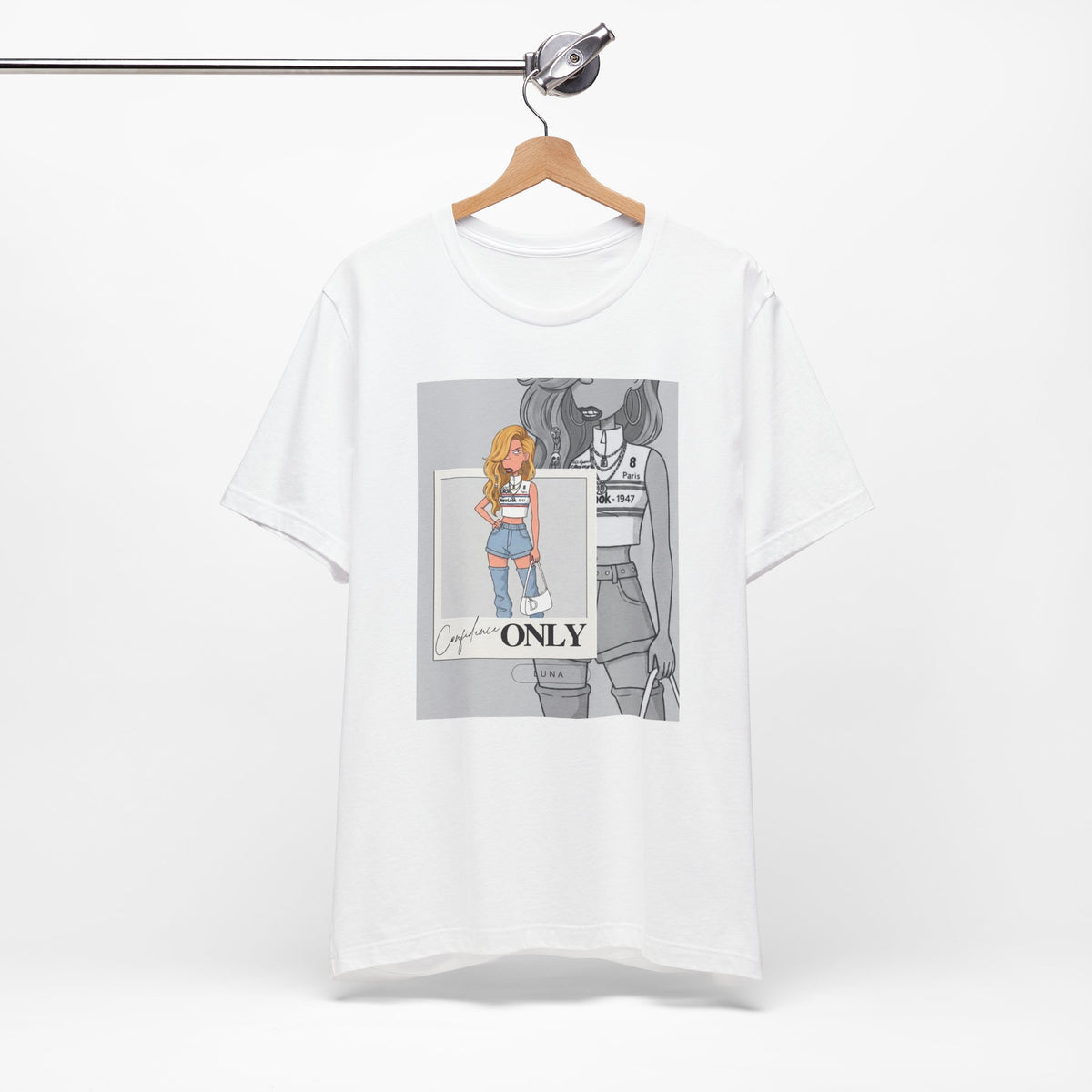 Confidence Only Tee — Street-Luxe Editorial Graphic T-Shirt