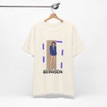 Effortlessly Serious – Blue Fashion Girl Graphic Tee