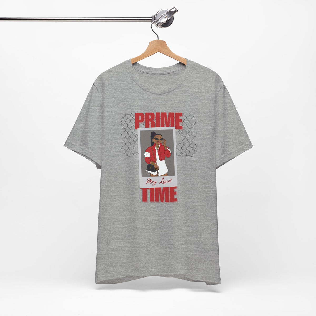 PRIME TIME "Play Loud" Tee — Varsity Streetwear Graphic Shirt