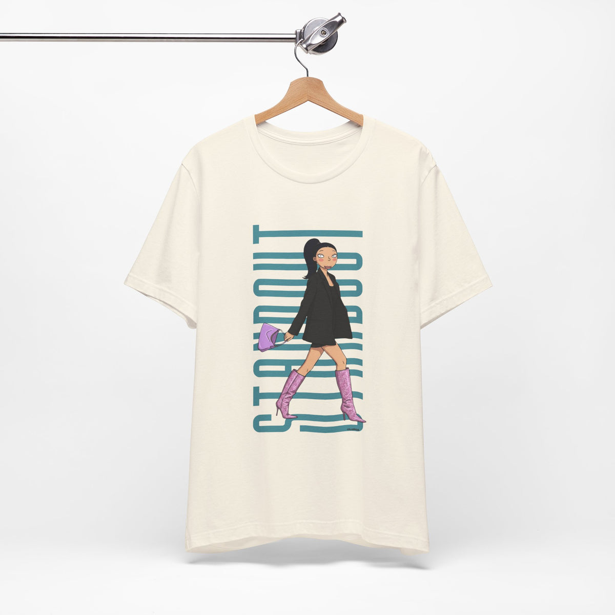 Pink Boots Energy – Standout Fashion Girl Graphic Tee