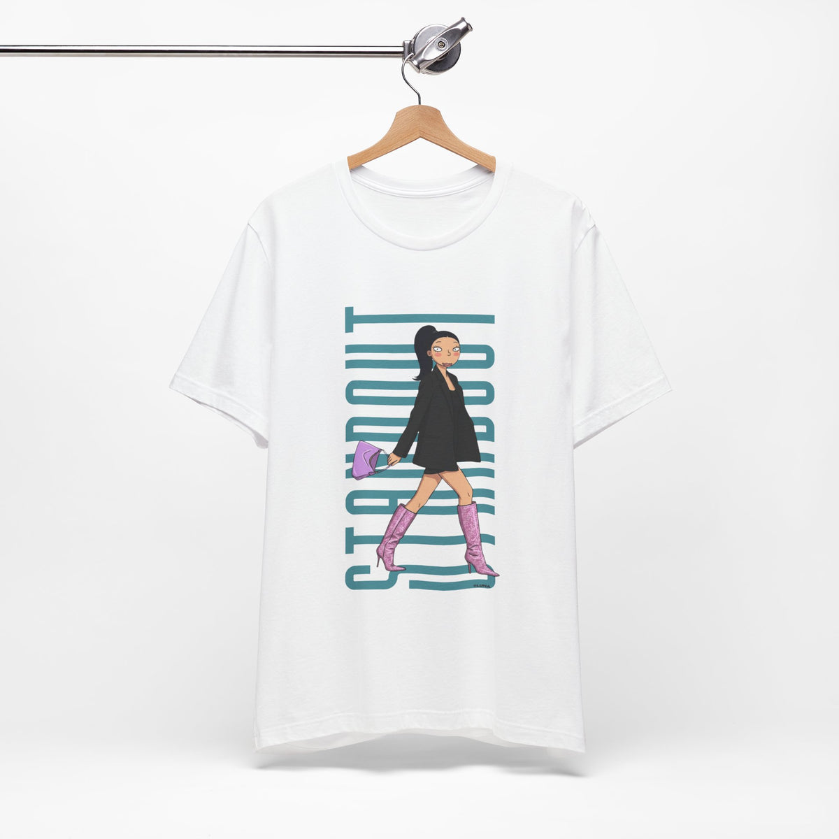 Pink Boots Energy – Standout Fashion Girl Graphic Tee