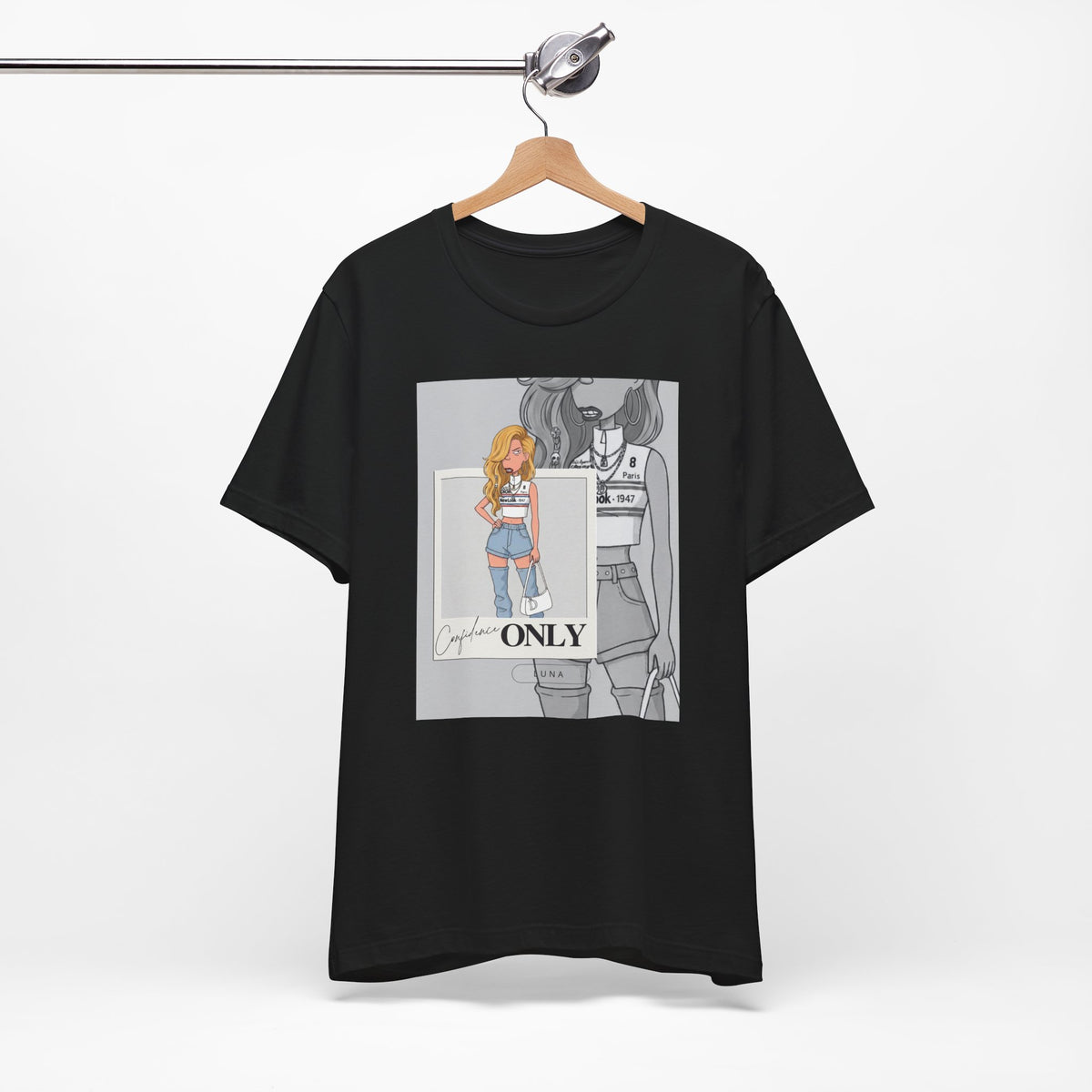 Confidence Only Tee — Street-Luxe Editorial Graphic T-Shirt